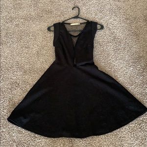 Patterned black dress